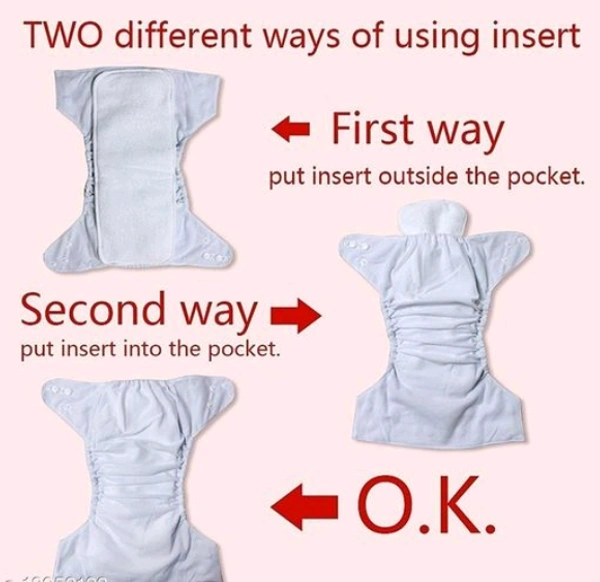 YOURCULL Washable Baby Diaper Premium Cloth Diaper Reusable, Adjustable Size, Waterproof, Pocket Cloth Diaper Nappie (Without Insert) (Pack of 6) -  Adjustable, Multicolor, Pack of 6